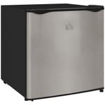 HOMCOM 35L Tabletop Freezer with Adjustable Temperature Wire Shelf Silver