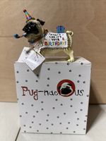 Westland PUG 16109 Pugnacious Pug It’s Your Birthday With Box And Tags