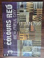 3 Colours Red - Beautiful Day Single Promo Release Poster 1999.