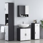 Bathroom Cabinet Set Vanity with Shelves Soft Close