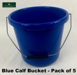 5 x STADIUM - CALF FEEDING BUCKET BLUE - 5 LITRE PACK OF 5