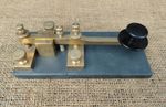 Morse Code Telegraph Key on Slate Base