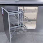 Pull Out Kitchen Magic Corner Baskets Cupboard Larder Storage Shelf Soft Close