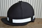 NEW * SILVER HONEYCOMB HI VIZ REFLECTIVE FLUORESCENT RIDING HELMET HAT BAND * 