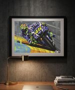 Valentino Rossi MotoGP The Goat art print from painting by Greg Tillett