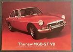 MG MGB GT V8 Car Sales Specification Leaflet 1973 Ref 3023