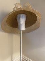 Beautiful Ladies Straw Hat with Bow Detail