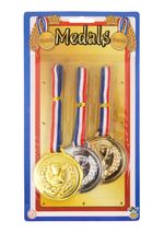  School Award Sports Day Olympics Gold Silver Bronze  Plastic MedaL(T41029)