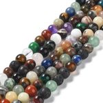 Gemstone Round 4mm Beads - Random Mix of Semi-Precious Stones - 1 Strand (88pcs)