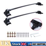 Black Roof Cross Bars Top Mount Luggage Rack Set For Honda Crv (Mk3) 2007-2011