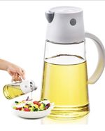 Oil vinegar dispenser, flip nozzle, easy no mess pouring