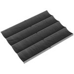Outsunny Retractable Pergola Canopy Only for 4 x 3 m Pergola, Dark Grey