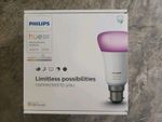 Philips Hue White & Colour Ambience Smart Lighting Starter Kit with Bridge - B22
