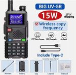 Baofeng UV-5RH Max Tri Power 15W Air Band Two-Way Radio Walkie Talkie Long Range