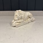 Stone Sculpture Of Rinaldi’s Sleeping Lion Ornament Chatsworth Revival Art Co 