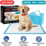 100 Large Puppy Training Trainer Train Pads Toilet Pee Wee Poo Dog Pet Cat Mats