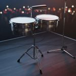 Latin Timbales Metal Shell Cowbell Timbale Set Heavy Duty for Performance