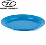  Poly Plastic Dinner Plate 24cm Unbreakable Aqua Blue Camping CP066 Highlander 