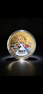Disney Alice in Wonderland Classics Collection Novelty Coin Medallion Capsule