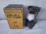 Rare Antique Vapo Cresolene Kerosene Oil Lamp Vaporizer W/Box + Instruc. Leaflet