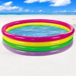 Kids Paddling Pool Rainbow School Holiday Summer Pools Garden Party 70x14" NG