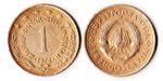 YUGOSLAVIA 1 DINAR 1979 KM# 59 XF