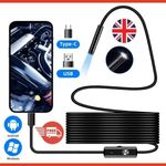 USB Type C Endoscope Borescope Snake Inspection Camera 3 in 1 for Phone Android