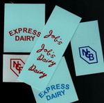 DINKY 30v/490/491/492 ELECTRIC DAIRY VAN TRANSFERS/DECALS
