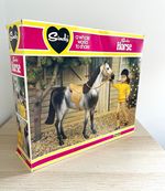 Vintage Pedigree Sindy Dapple Grey Horse Boxed Saddle Bridle Original 1980s
