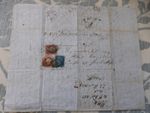 QV 1848 10d Embossed on 1853 cover to Cape of Good Hope - rf966