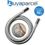 Mira Rada Silver Smooth Shower Hose 1.25m Chrome Anti Twist 76125-Na + Washers