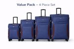 4 wheel Spinner Soft Shell Suitcase Luggage Set Carry On  Cabin Travel bag LJ900