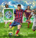 LIONEL MESSI Barcelona Footballer/Football MNH 1v-Stamp Sheet 2016 Sierra Leone