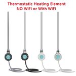 Thermostatic Smart Dual Fuel Towel Rail Radiator Heating Element LCD Display