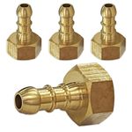 LPG LP PROPANE GAS HOSE SCREW ON NOZZLE 3/8 BSP FEMALE THREADED PIPE FITTING x 4
