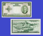 Malta 10 Shillings  1949 King George VI  uk -Reproduktion