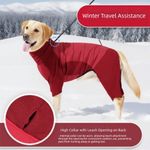 Waterproof Winter Pet Jumpsuit Windproof Dog Calming Wrap  Cold Weather