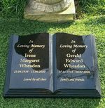 Personalised Granite Open Book Bible Memorial Grave Plaque Cemetery Headstone