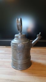 1757 Medieval Antique German Pewter Wine Jug Glockenkanne