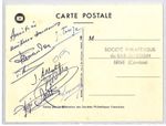 FRANCE 1956 STAMP DAY FDC First Day Postcard *MULTI-SIGNED* {samwells}RF371