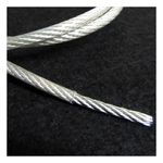 CLEAR PVC COATED GALVANISED STEEL WIRE CABLE 3mm, 4.5mm, 5mm HEAVY DUTY ROPE UK