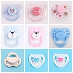 2x Reborn Baby Dummy Magnetic Pacifiers Toy Accessories for Baby Boy/Girl Doll