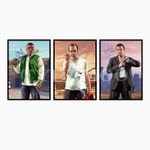 GTA 5 CAST TREVOR MICHAEL FRANKLIN SIGNED AUTOGRAPH POSTER PRINT A5 A4 A3