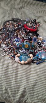 Mixed Bag of Cosume Jewellery Some Brand Names Some Not Also For Crafting
