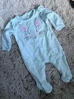 Baby Girls Jojo Maman Bebe Baby Blue Polka Dot Bunny Sleepsuit 0-3