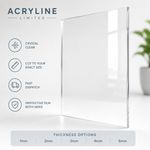 Clear Acrylic Perspex Sheet Cut To Size Custom Plastic Panel 1mm 2mm 3mm 4mm 6mm