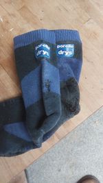Porelle Drys Men's Waterproof Socks, Size L, Suits Size9 - 10