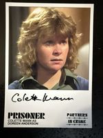 Prisoner Cell Block H Signed Colette Mann Fan Card
