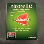 Nicorette InvisiPatch 25mg Step 1 - 14 Patches | 2028 Expiry Quit Smoking ✅