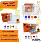 ATV Hard Stacks For Funko Pops UV Acrylic Protectors/ Display Cases 4"/6"/2 Pack